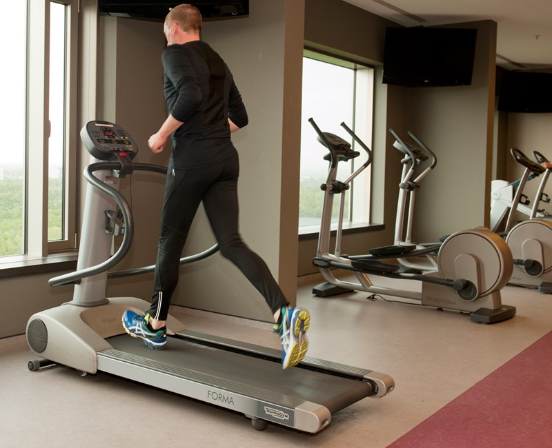 Fitness met panorama uitzicht Fitness met panorama uitzicht