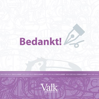 Greeting card: Thank you - Bedankt