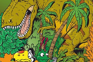 Zoeken een dinosaurus